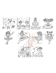 Package of 10 Monthly Ballet Stickers